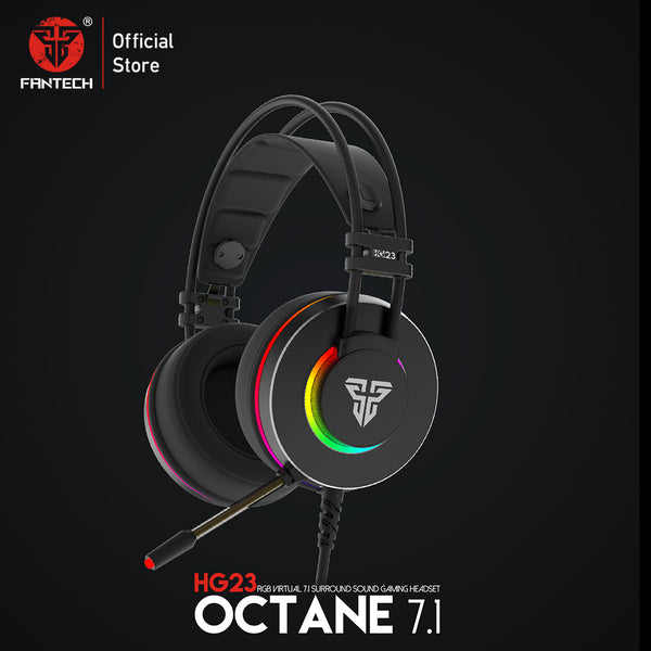 FANTECH HG23 Headphone Personalize With Octane 7.1 RGB USB Just Wired Gaming Headset Alloy Earmuffs For PC PS4 Gaming Headphones