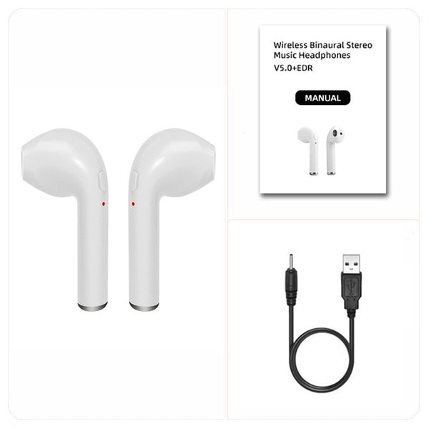 i7s TWS Wireless headphones Bluetooth headset mini earpieces sport earbuds in ear music Earphones Works on all smartphones phone