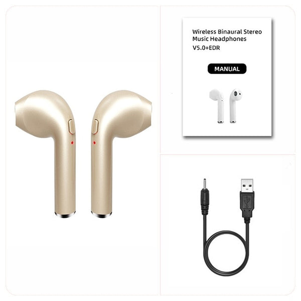 i7s TWS Wireless headphones Bluetooth headset mini earpieces sport earbuds in ear music Earphones Works on all smartphones phone