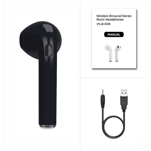 i7s TWS Wireless headphones Bluetooth headset mini earpieces sport earbuds in ear music Earphones Works on all smartphones phone