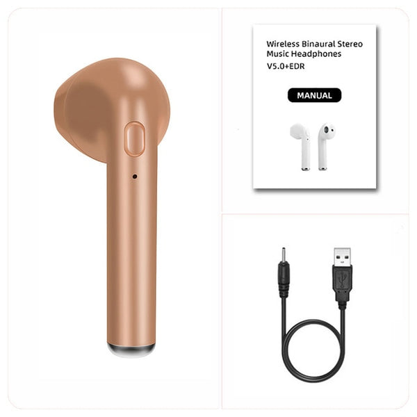 i7s TWS Wireless headphones Bluetooth headset mini earpieces sport earbuds in ear music Earphones Works on all smartphones phone