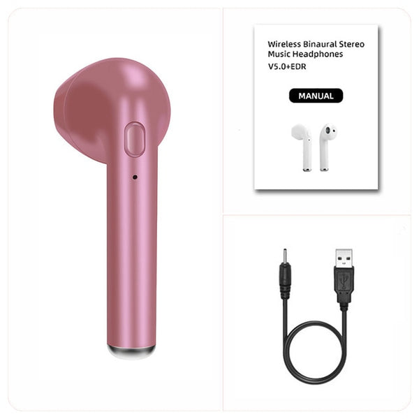 i7s TWS Wireless headphones Bluetooth headset mini earpieces sport earbuds in ear music Earphones Works on all smartphones phone