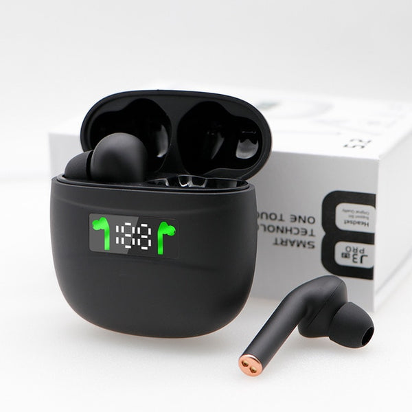 2020 New J3 Pro Tws Wireless Bluetooth Headset  Sport Earphone Touch Control Bluetooth 5.2 LED Display Headphone For All Phone