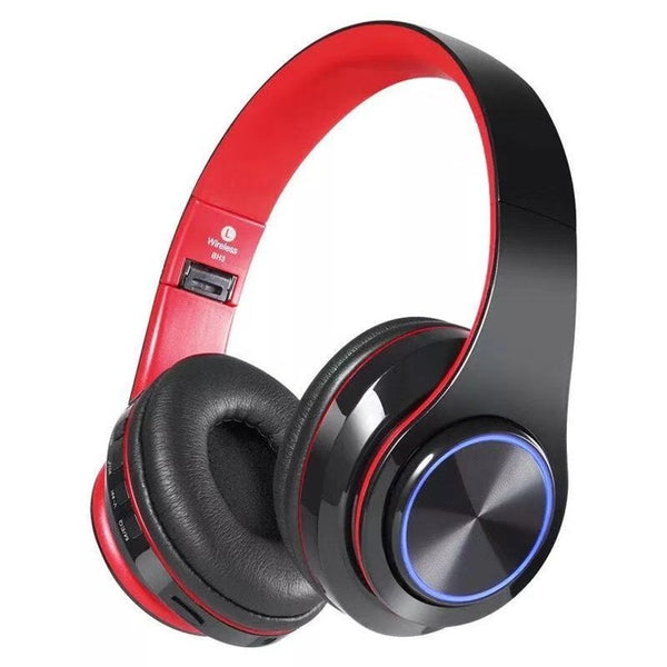 B39 bluetooth headphones wireless Portable Folding Support TF Card Built-in FM mp3 player With LED Colorful Breathing Lights